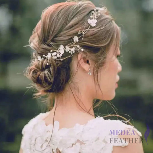 1-Meter Shell-Pearl Flowers Wire