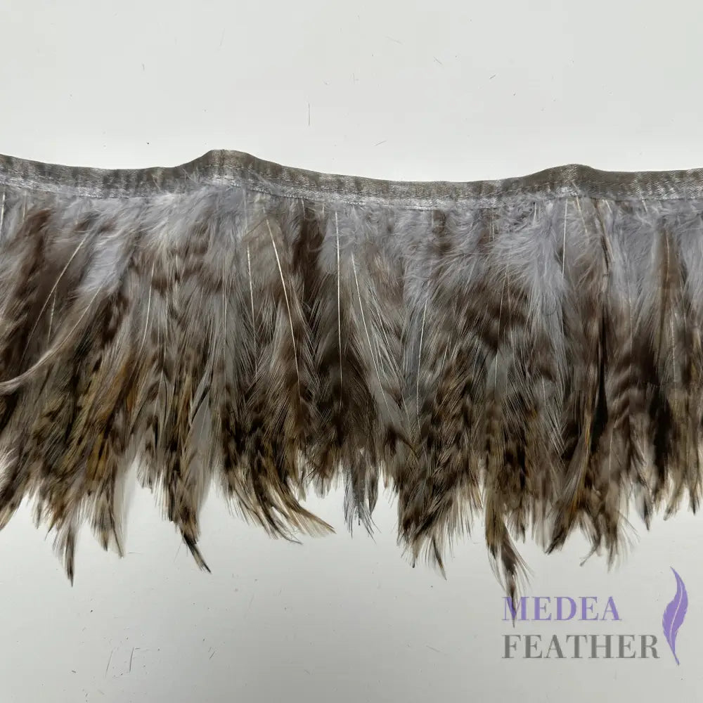 1 Yard Chinchilla Strung Rooster Neck Hackle Feathers Trim Light Blue