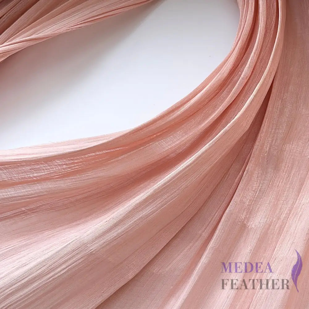 100cm Wide Silk Abaca Fabric for Millinery & Hat Making - ABC01 - #01 Nude Pink / 1/2 Meter - ready-to-ship