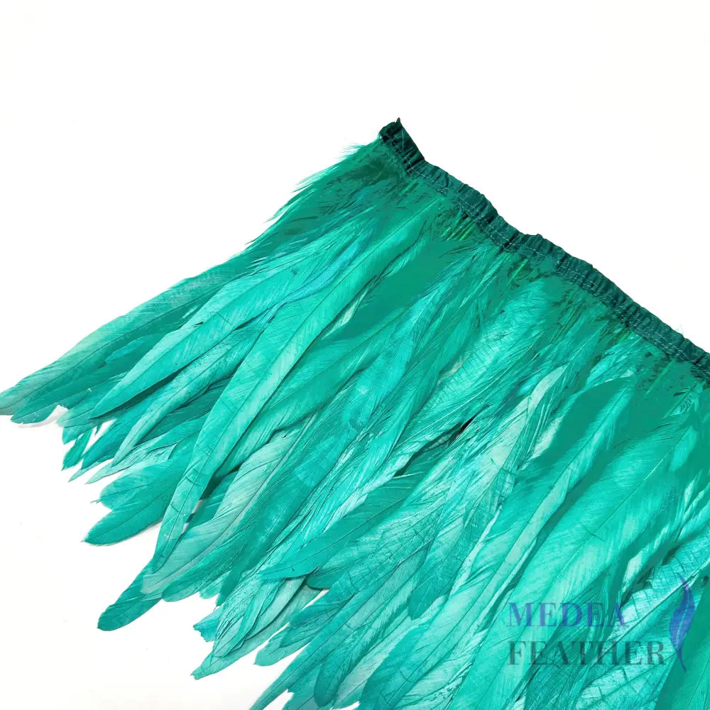 12’’-14’’ Coque Tails Long Feather Trim - 1 Meter #73 royal palm