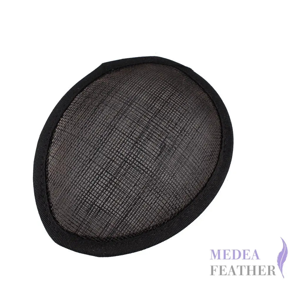 13 CM DIY Fascinator Sinamay Saucer Hat Base Black ready-to-ship
