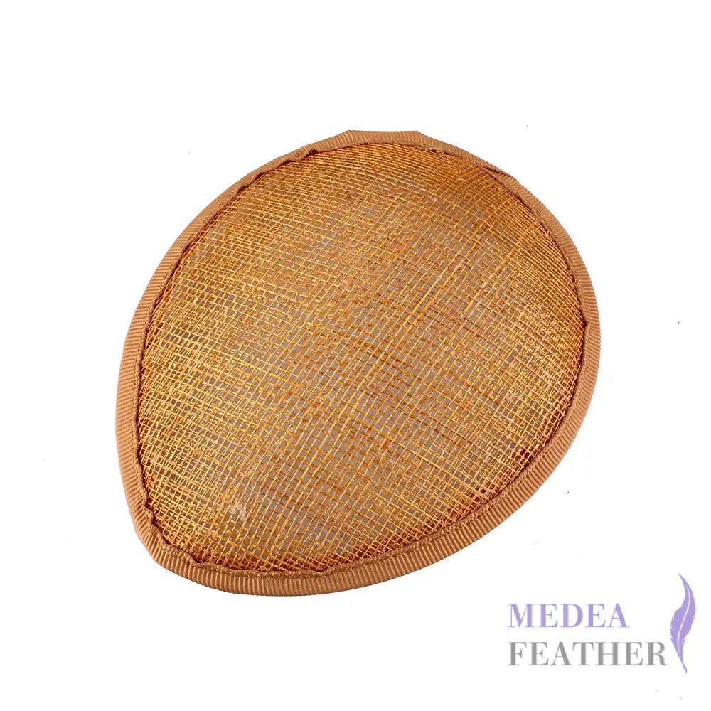 13 CM DIY Fascinator Sinamay Saucer Hat Base Gold ready-to-ship