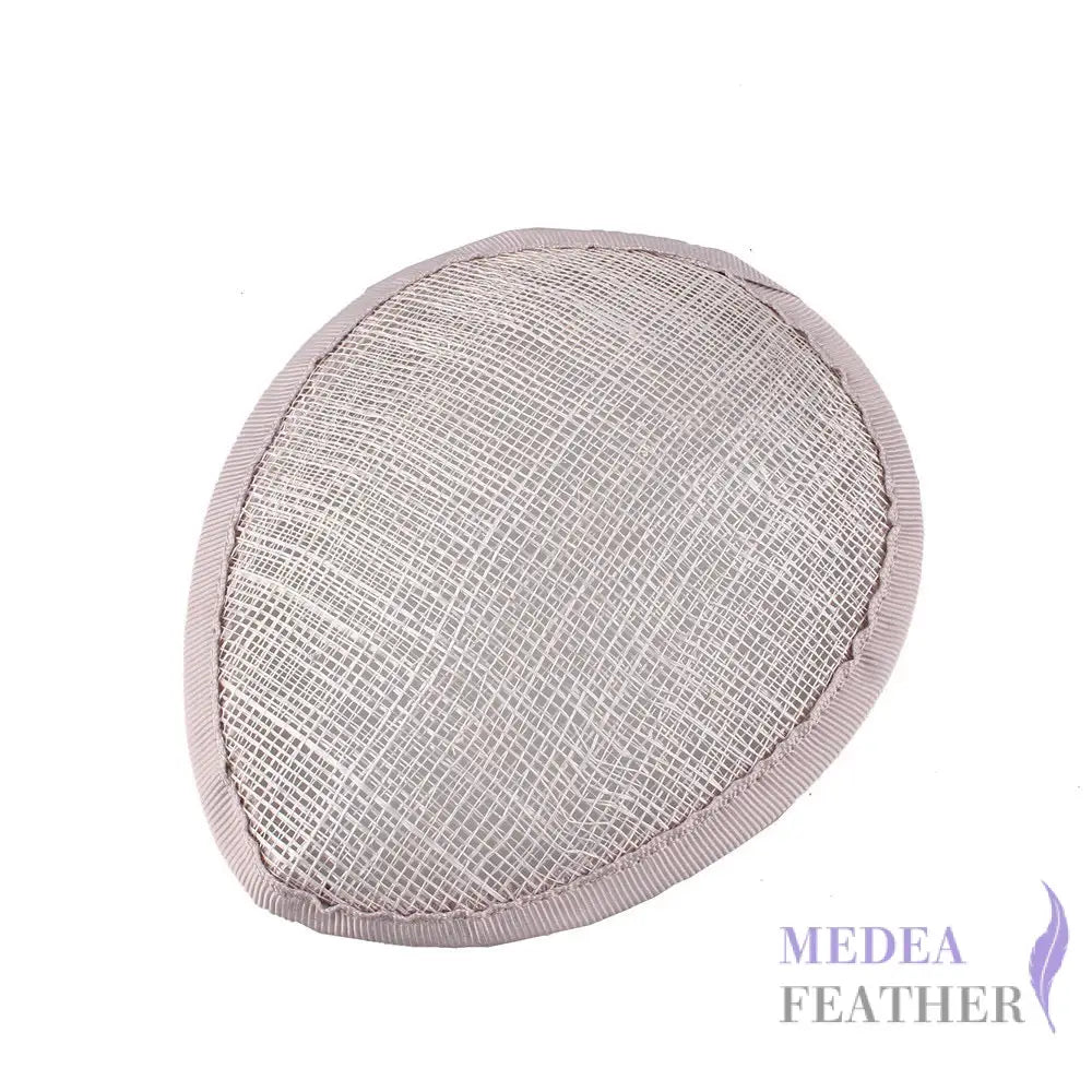 13 CM DIY Fascinator Sinamay Saucer Hat Base Grey ready-to-ship