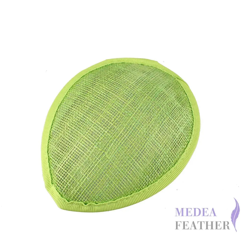 13 CM DIY Fascinator Sinamay Saucer Hat Base Light green ready-to-ship