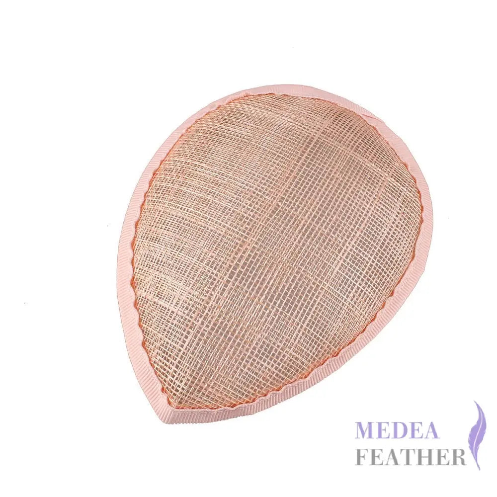 13 CM DIY Fascinator Sinamay Saucer Hat Base Light pink ready-to-ship