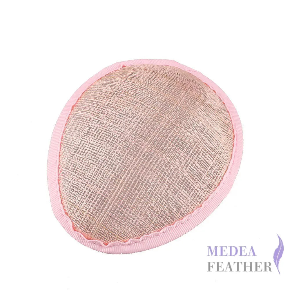 13 CM DIY Fascinator Sinamay Saucer Hat Base Pink ready-to-ship