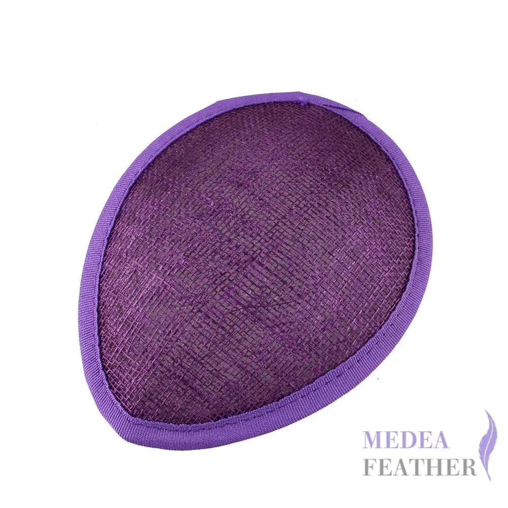 13 CM DIY Fascinator Sinamay Saucer Hat Base Purple ready-to-ship