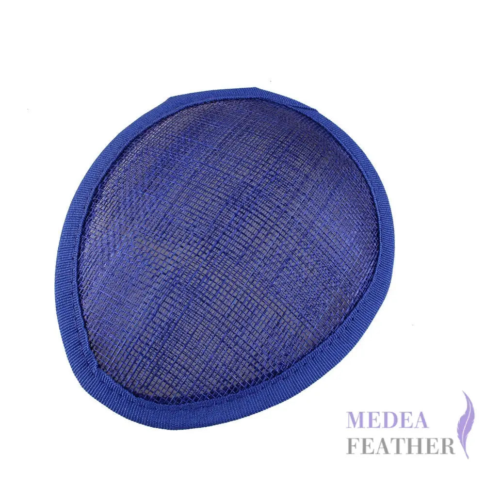 13 CM DIY Fascinator Sinamay Saucer Hat Base Royal blue ready-to-ship