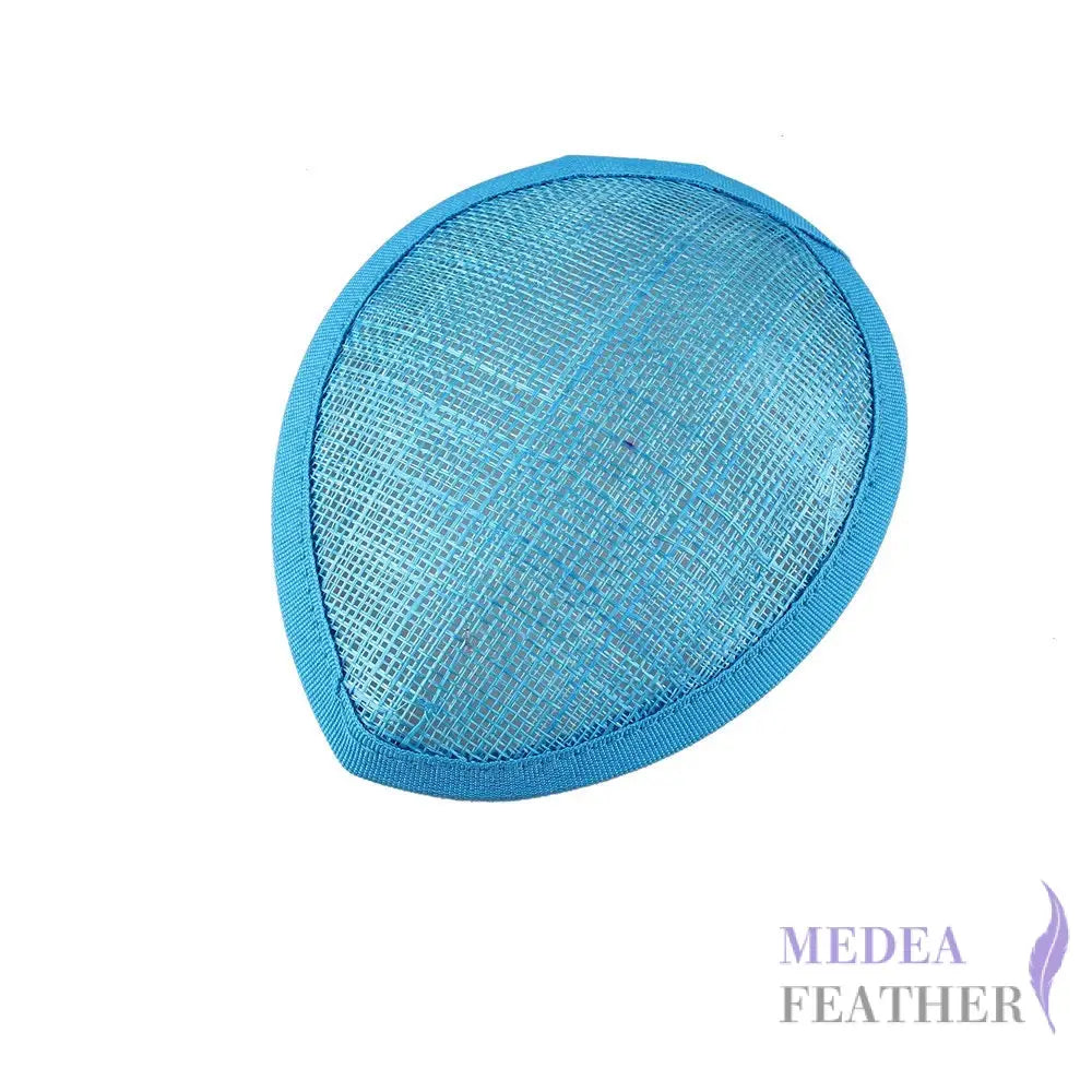 13 CM DIY Fascinator Sinamay Saucer Hat Base Turquoise ready-to-ship