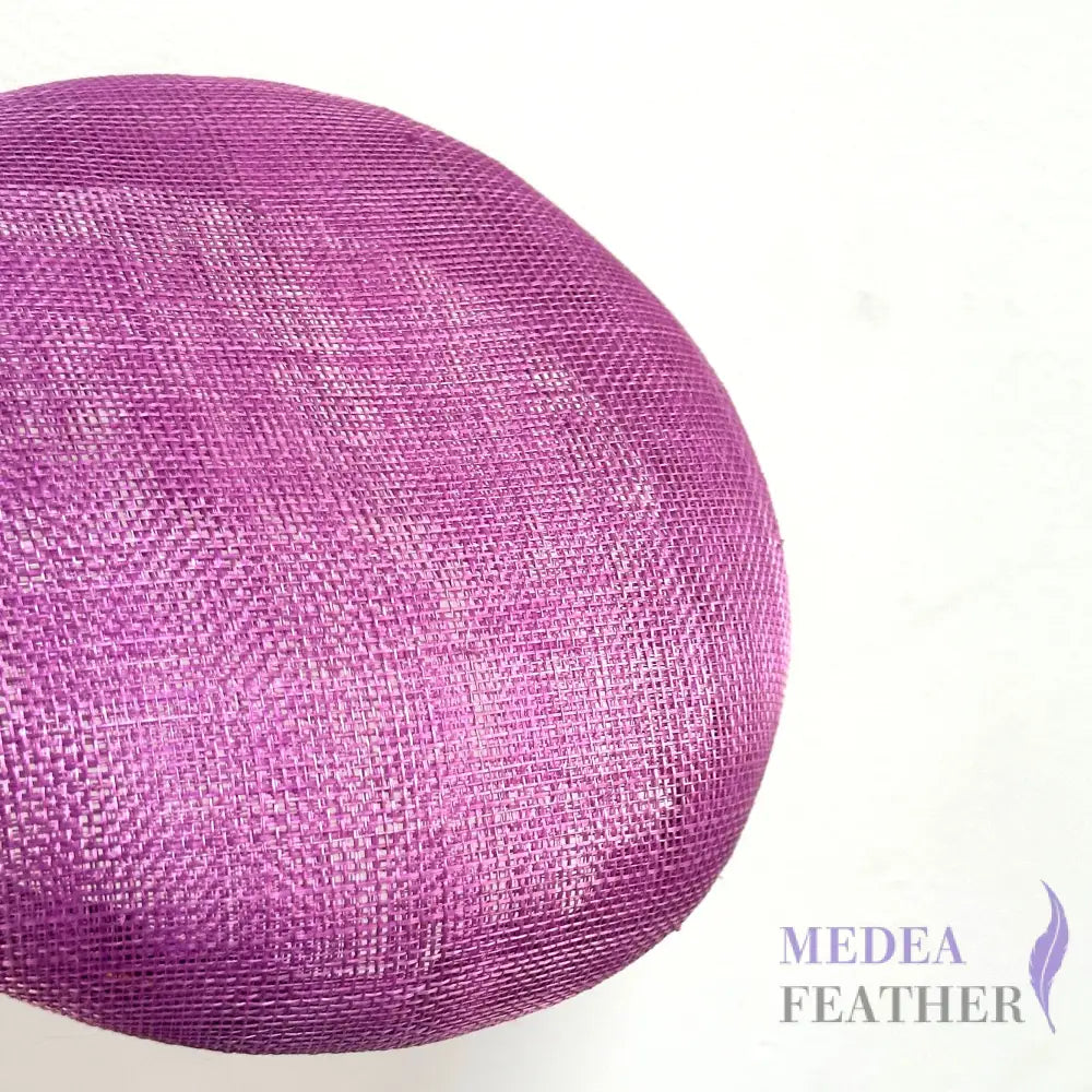 15cm Sinamay Button Fascinator Base (3 layers) - Violet(#062)
