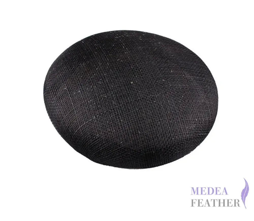 15cm Sinamay Button Fascinator Base Black / 1 Piece ready-to-ship