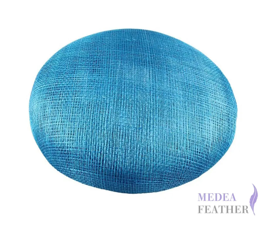 15cm Sinamay Button Fascinator Base Blue / 1 Piece ready-to-ship