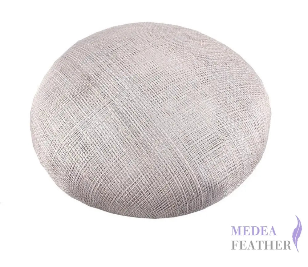 15cm Sinamay Button Fascinator Base Grey / 1 Piece ready-to-ship