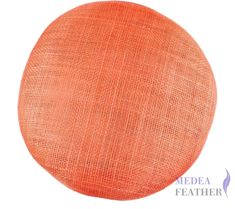 15cm Sinamay Button Fascinator Base Orange / 1 Piece ready-to-ship