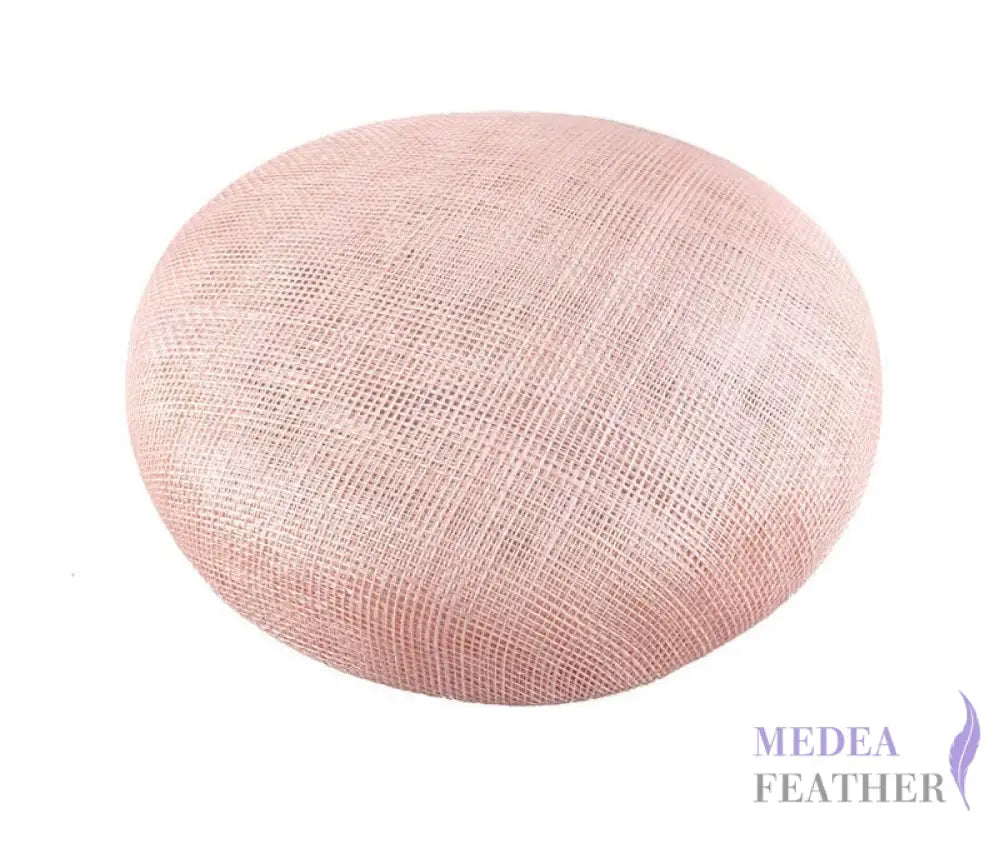 15cm Sinamay Button Fascinator Base Peach Pink / 1 Piece ready-to-ship