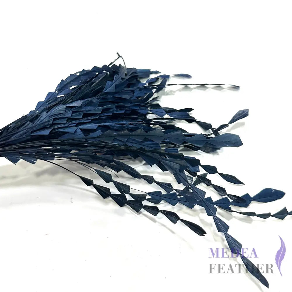 20cm Zig Zag Coque Feathers-Pack of 10 #100 Light navy