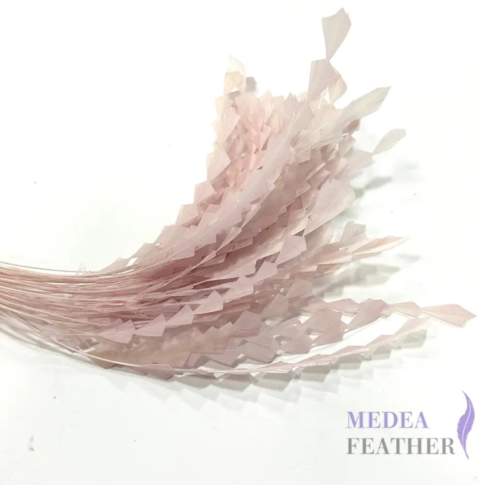 20cm Zig Zag Coque Feathers-Pack of 10 #50 light pink