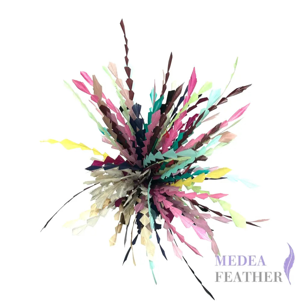 20cm Zig Zag Coque Feathers-Pack of 10