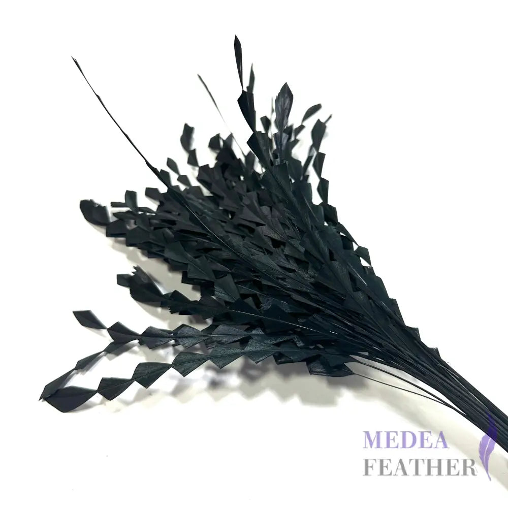 20cm Zig Zag Coque Feathers-Pack of 10 #65 navy