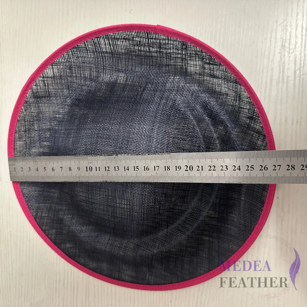 27cm Up brim Indented Sinamay Hat Fascinator Base