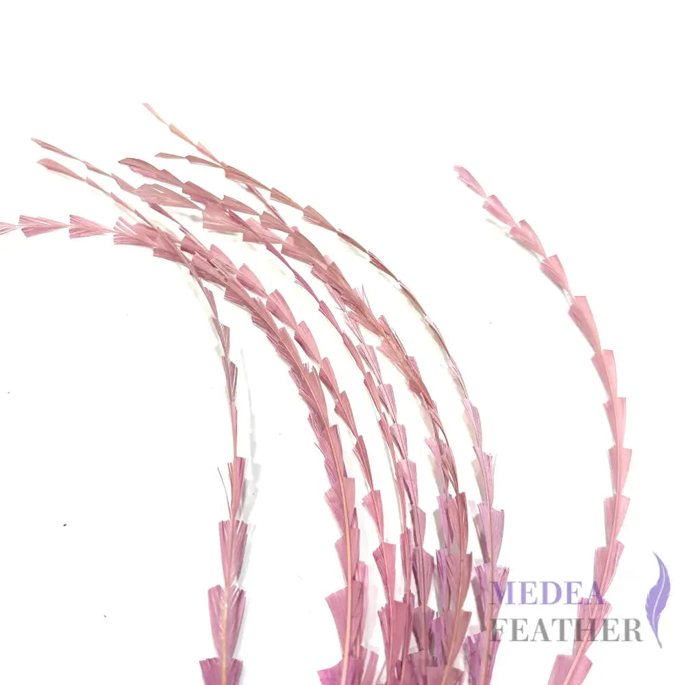 30cm Zigzag Diamond Coque Feather-Pack of 10 #46 bloosom