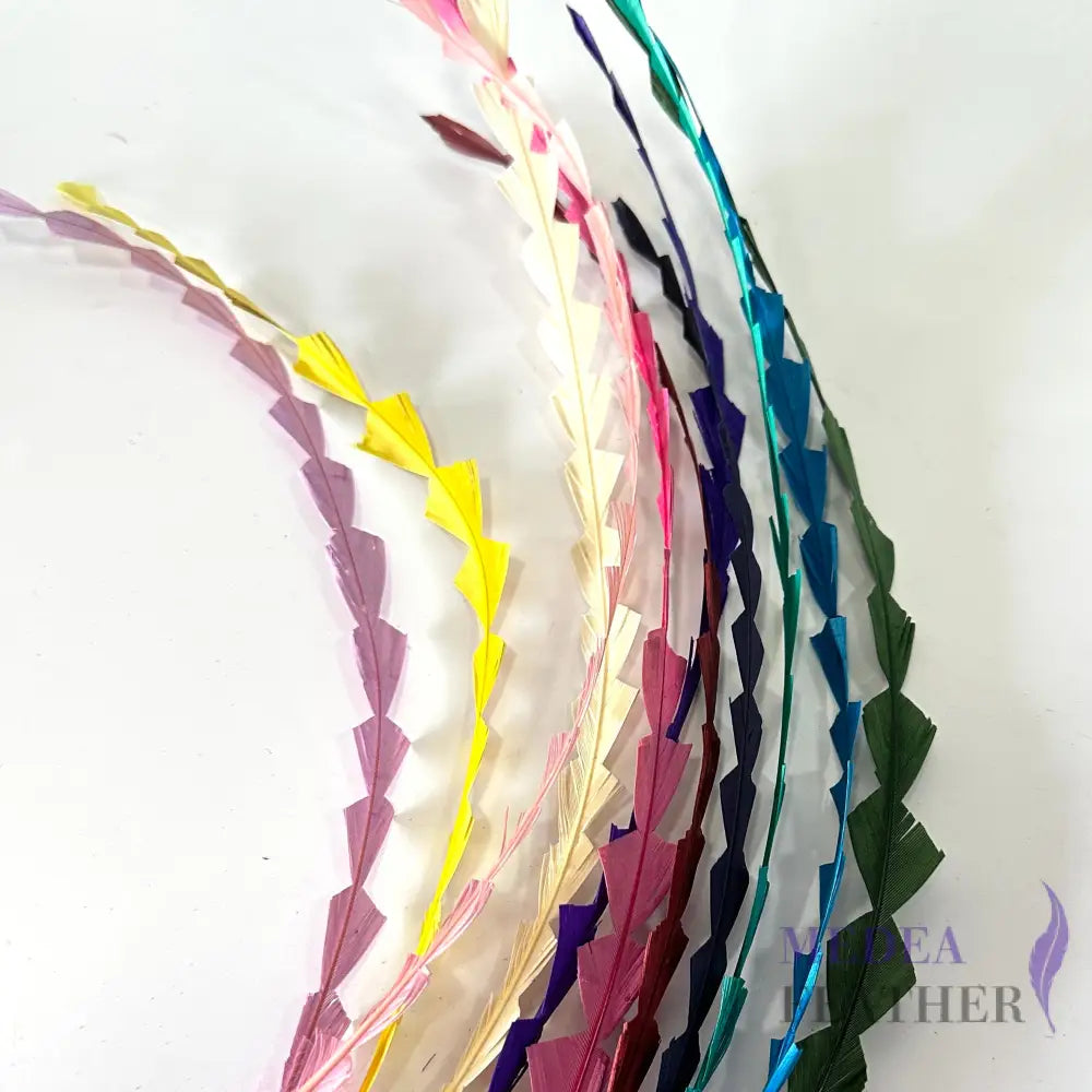 30cm Zigzag Diamond Coque Feather-Pack of 10