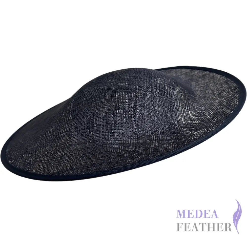 32cm Sinamay Sweep Hat Base Navy