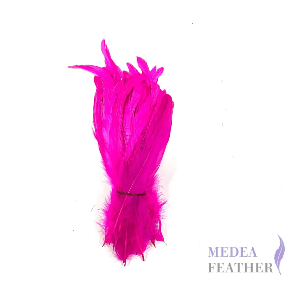 8’’-10’’ Dyed Rooster Coque Tail Feathers- 25 pieces