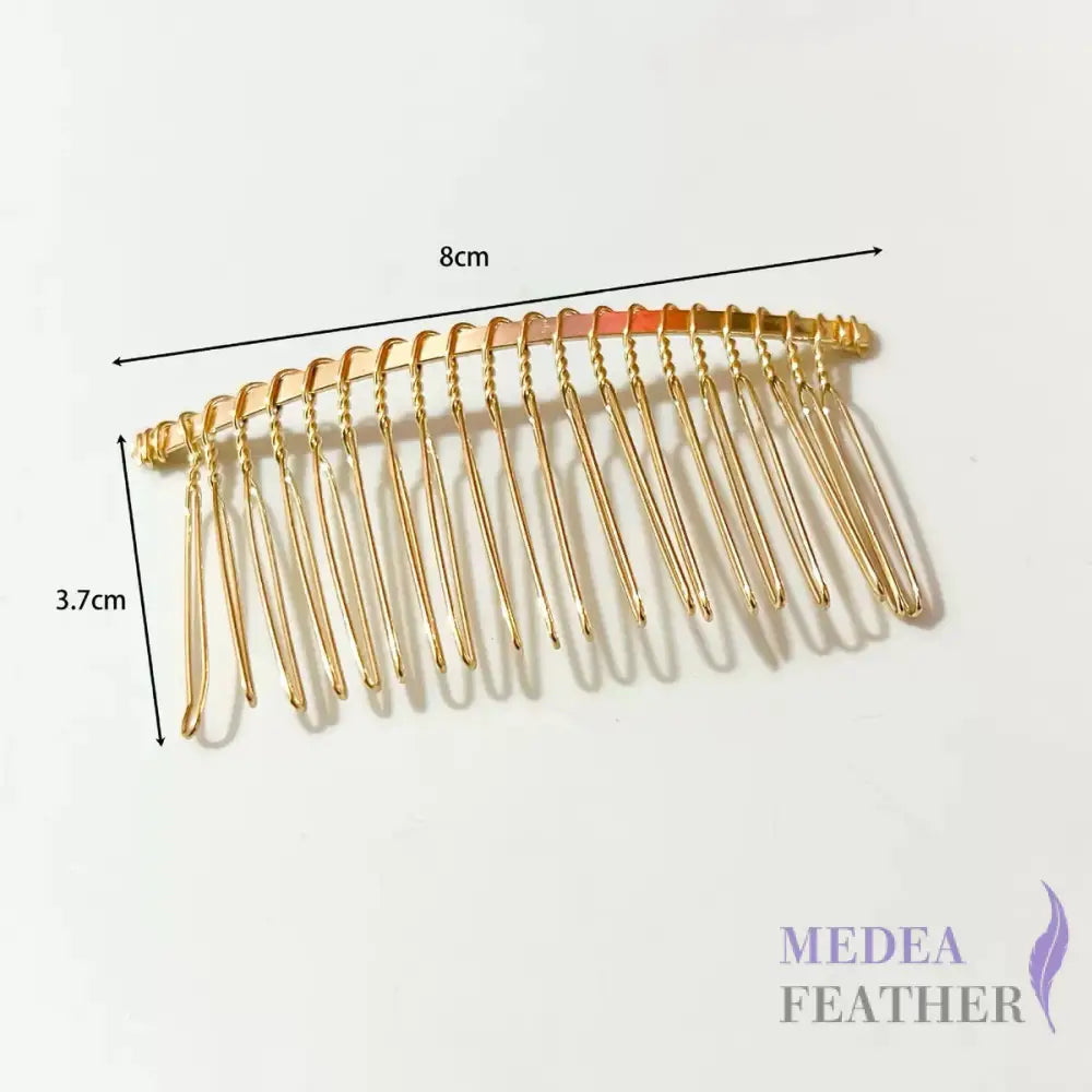 8cm 20Teeth Metal Hair Comb