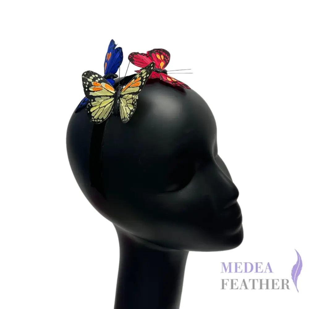 9cm wide Handmade Feather Butterflies