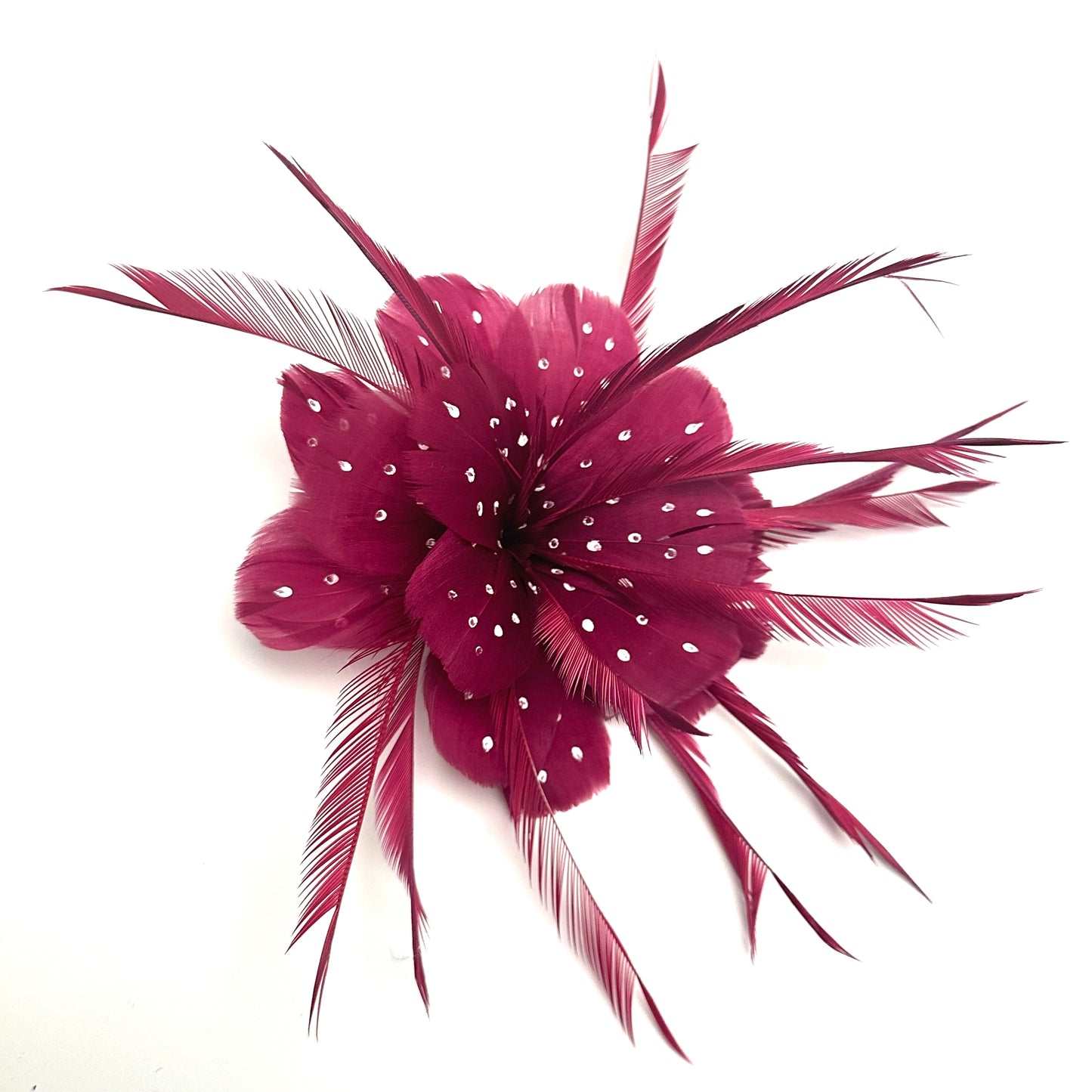 Small Polka Dot Design Goose Feather Flower