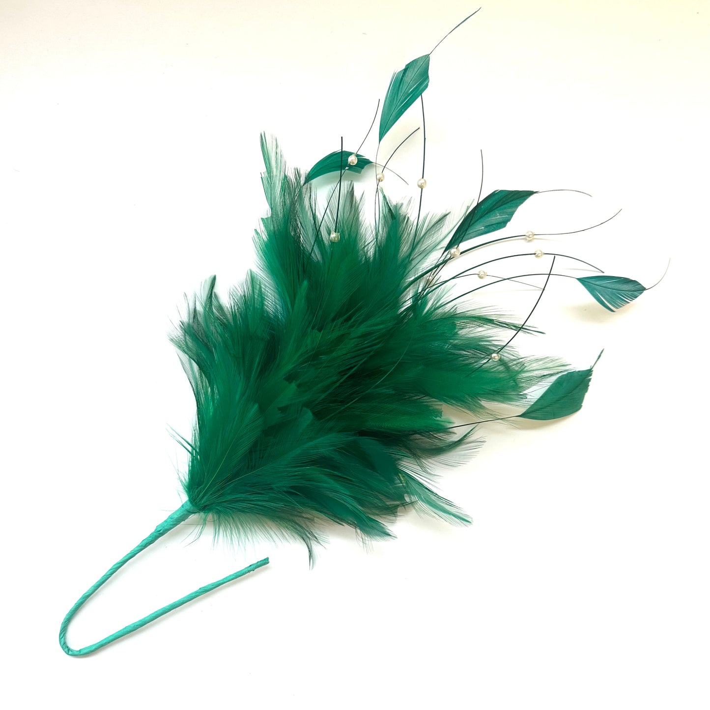 Simple Bead Design Hackle Feather Mount