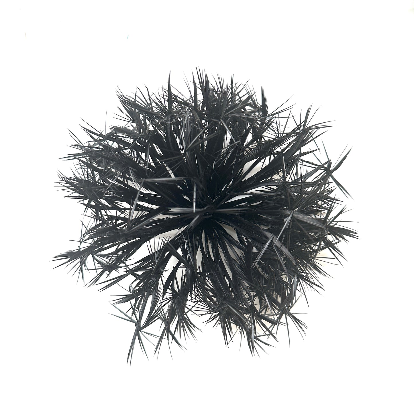 'Snowflake' / Goose Biot Feather Flower Mount