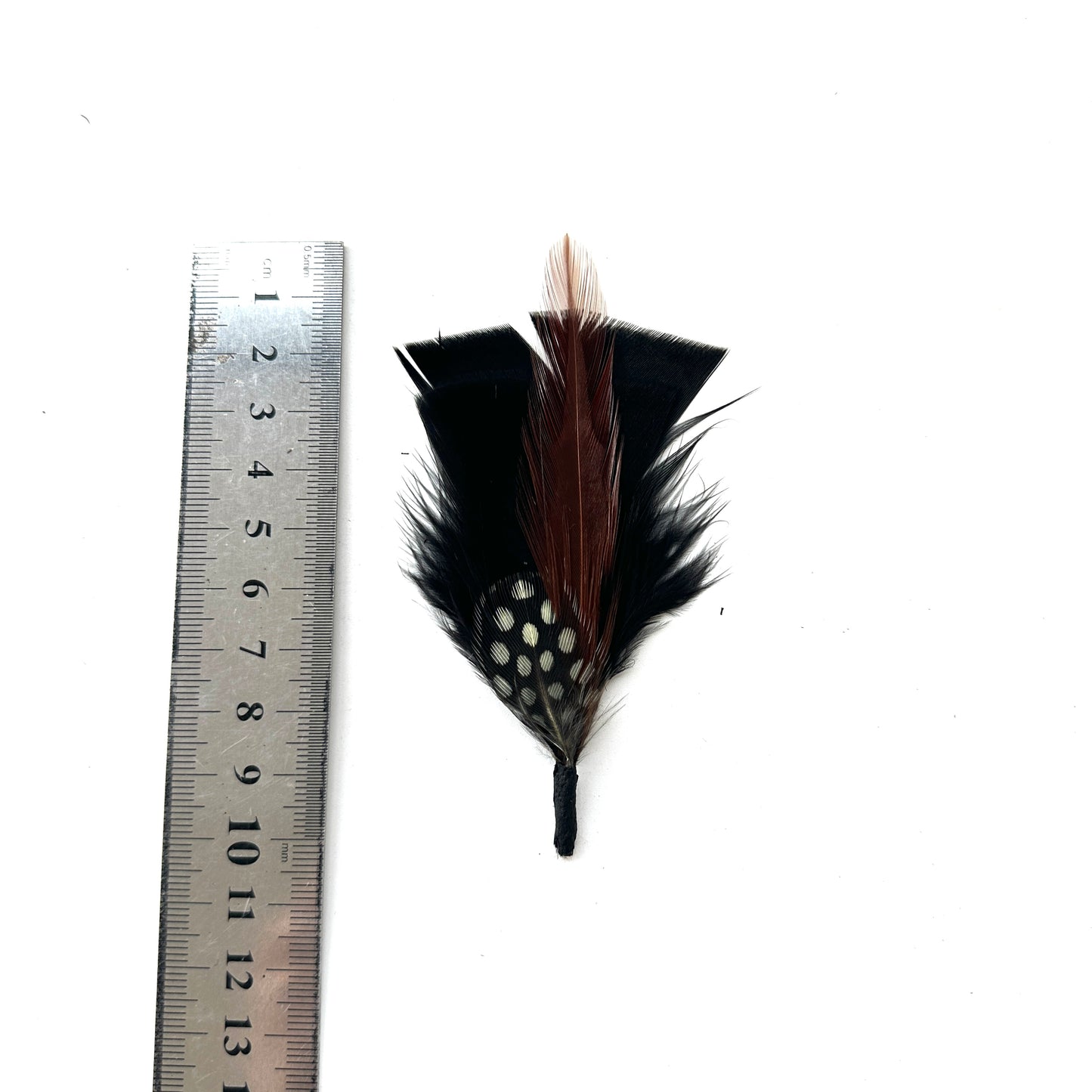 Small Black Country Style Feather Hat Mount