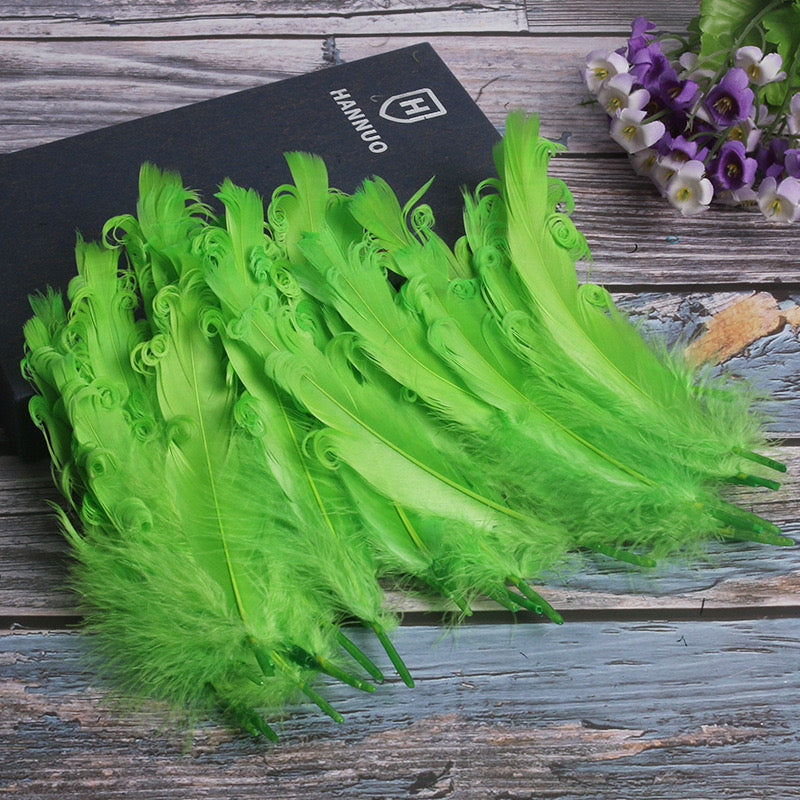 15 CM Curled Goose Feather 50 PCS