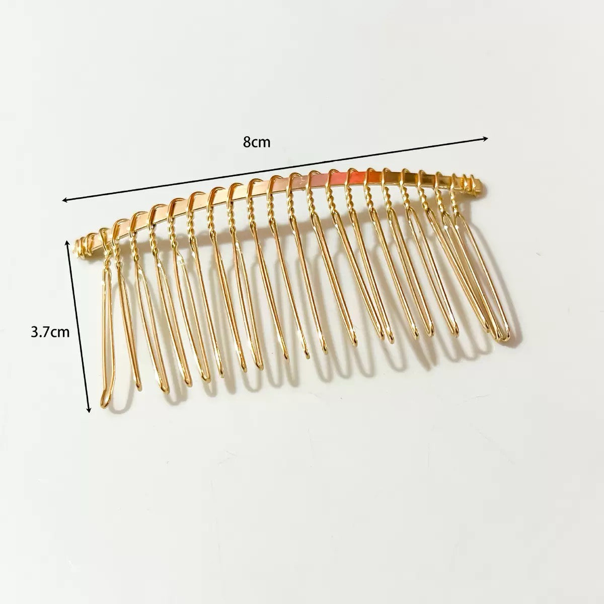 8cm 20Teeth Metal Hair Comb