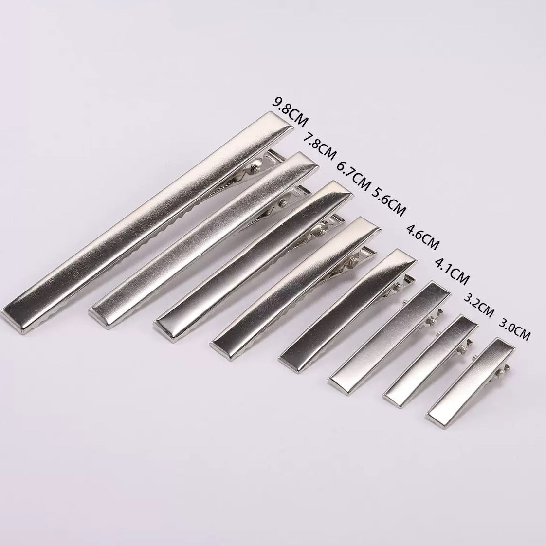 Multi-size Metal Hair Clips-Pack of 10