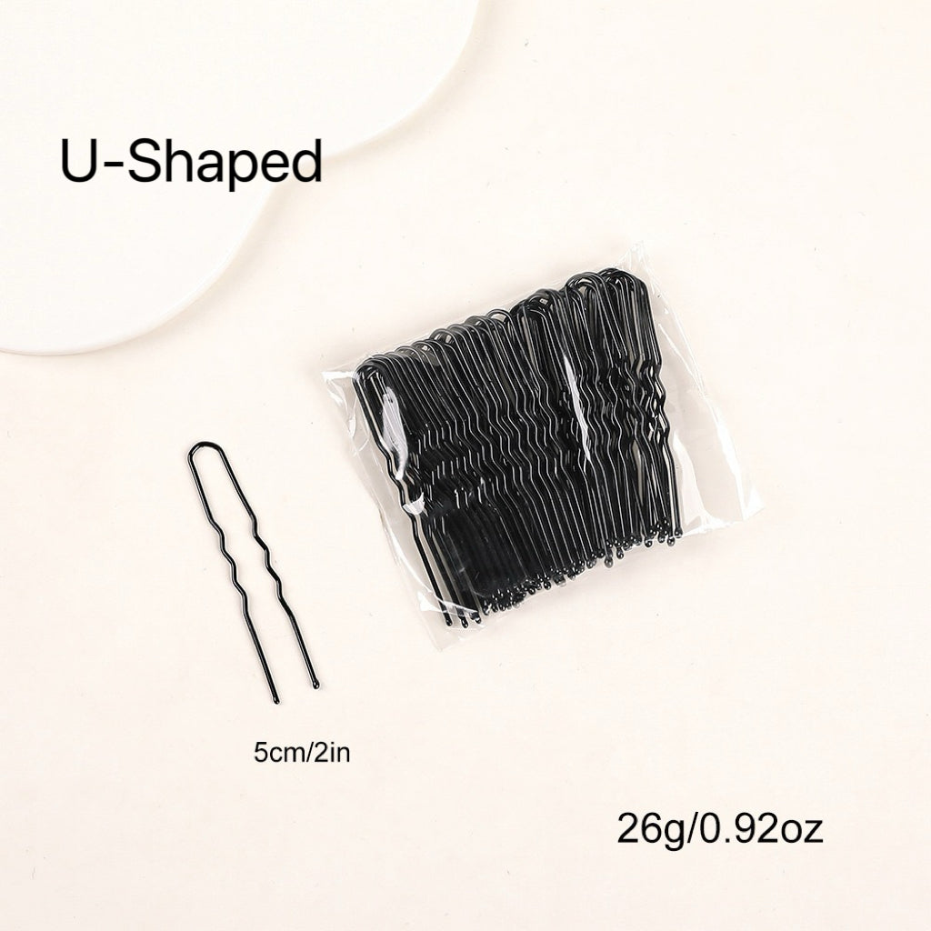 Black Basic Hair Grips-Pack of 50