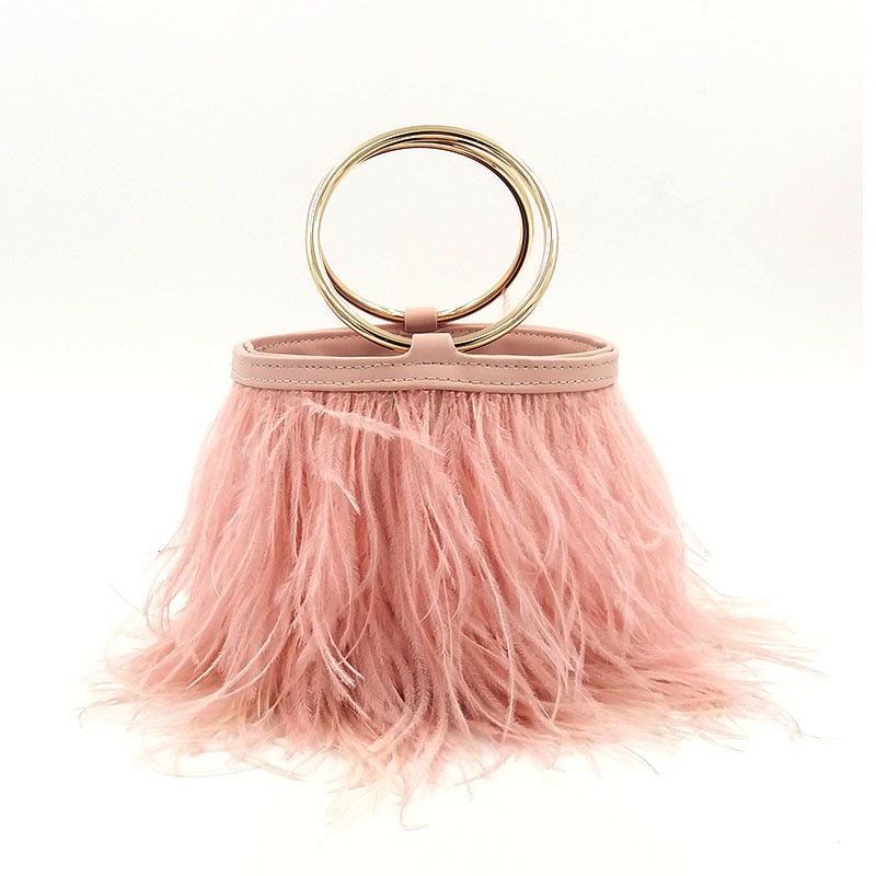 Ostrich Feather Handbag FB01