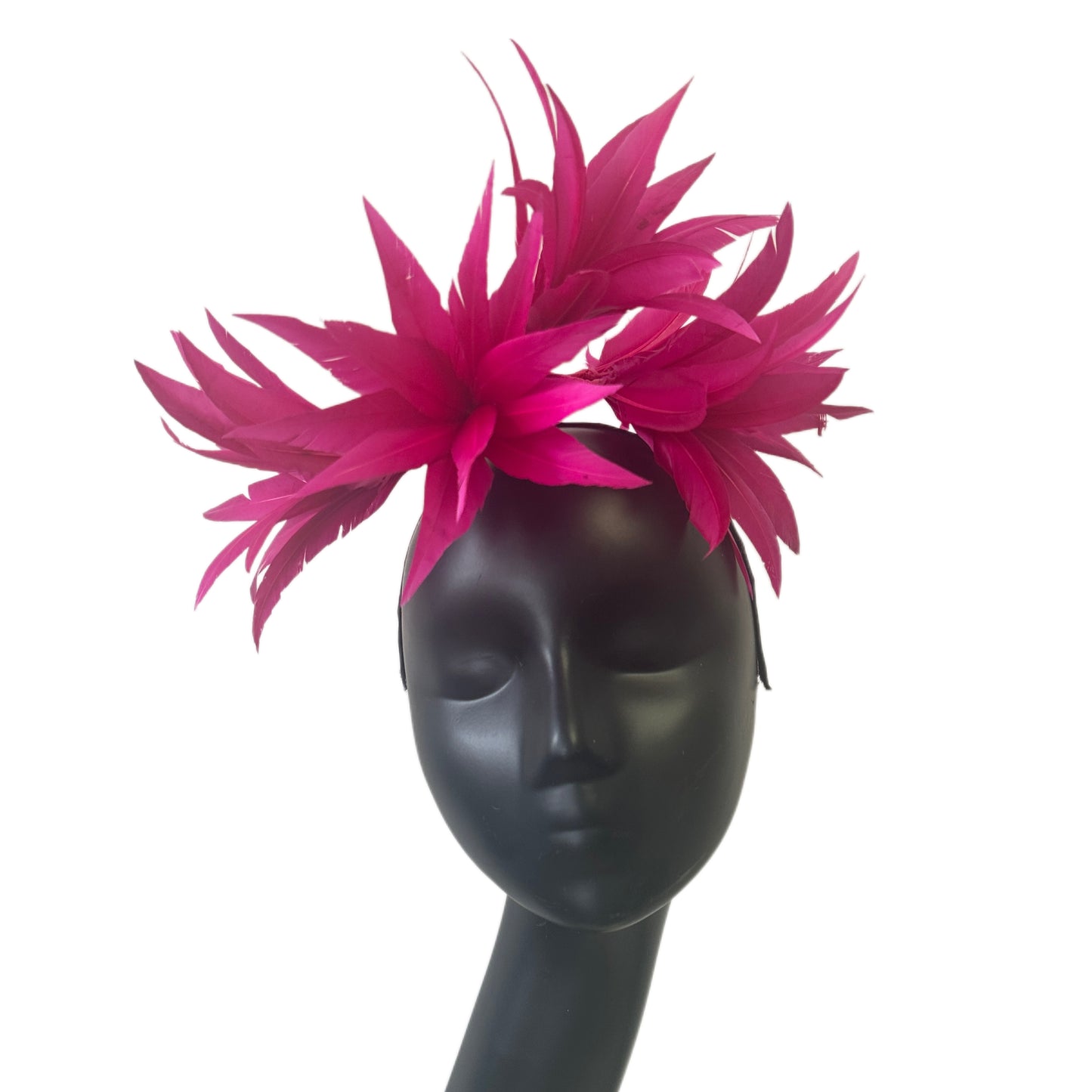 "Mulan"/ Goose Feather Flower Millinery Hat Mount DS25050H