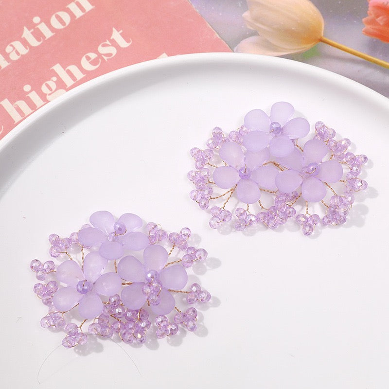 Bead Rhinestone Flower String BF04