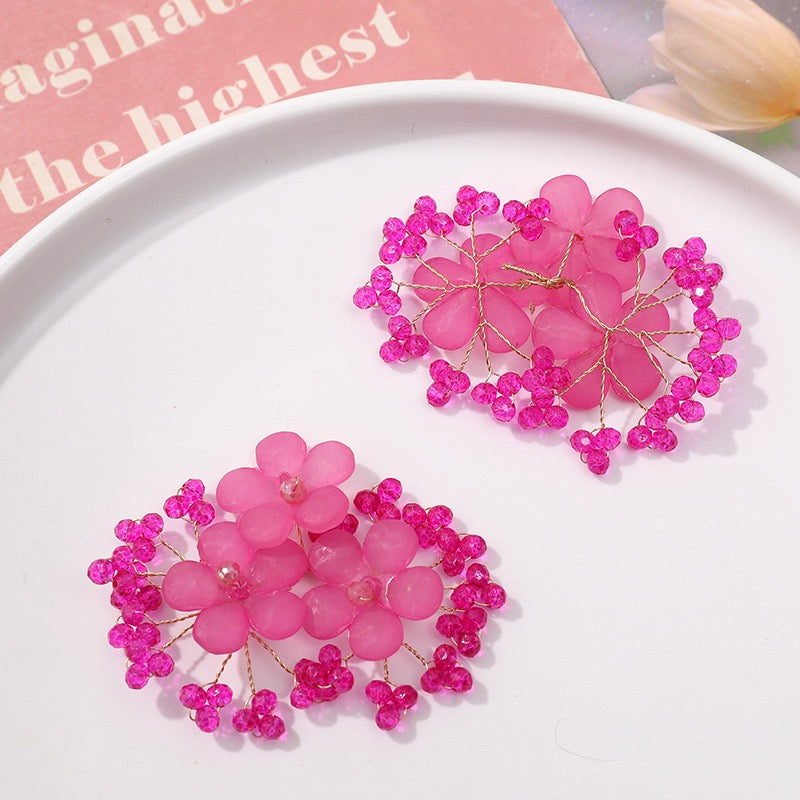 Bead Rhinestone Flower String BF04