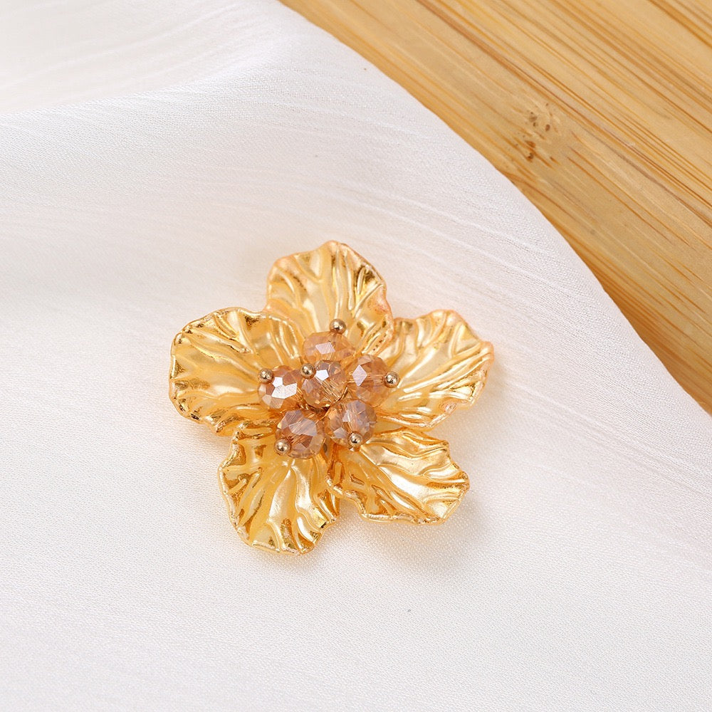 Gold Edge Bead Flower BF12