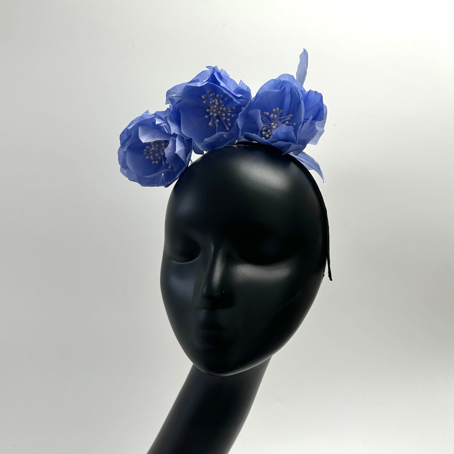 FM045 Three Goose Feather Flowers Set Mount