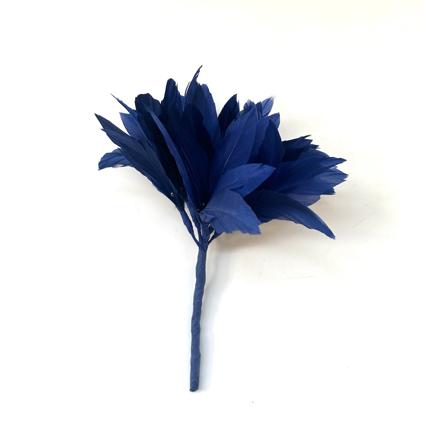 Goose Feather Pom Flower Millinery Hat Mount