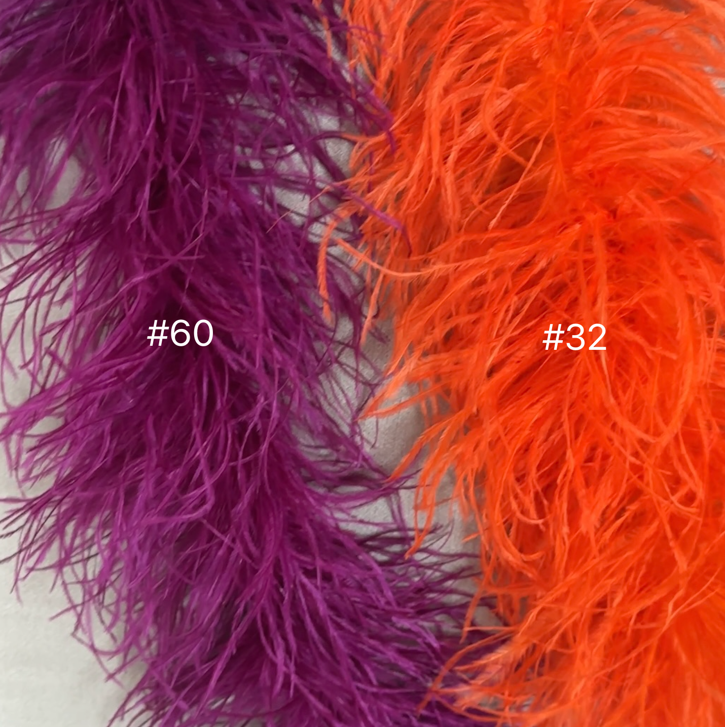 4 Ply Ostrich Feather Fringe Feather Boa (2 yards)