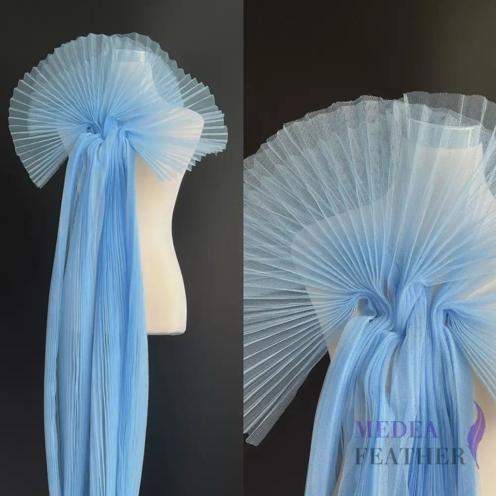 Accordion Pleats Mesh Fabric-1 Meter