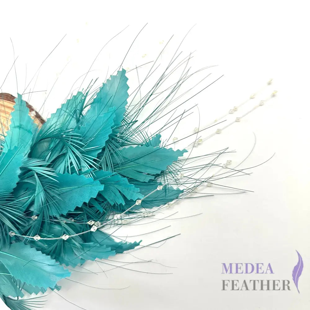 Bead Design Goose Biot Feather Flowe Mount