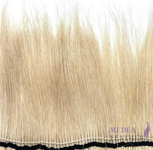 Burnt Peacock Hair Trim Fringe 10cm - natural