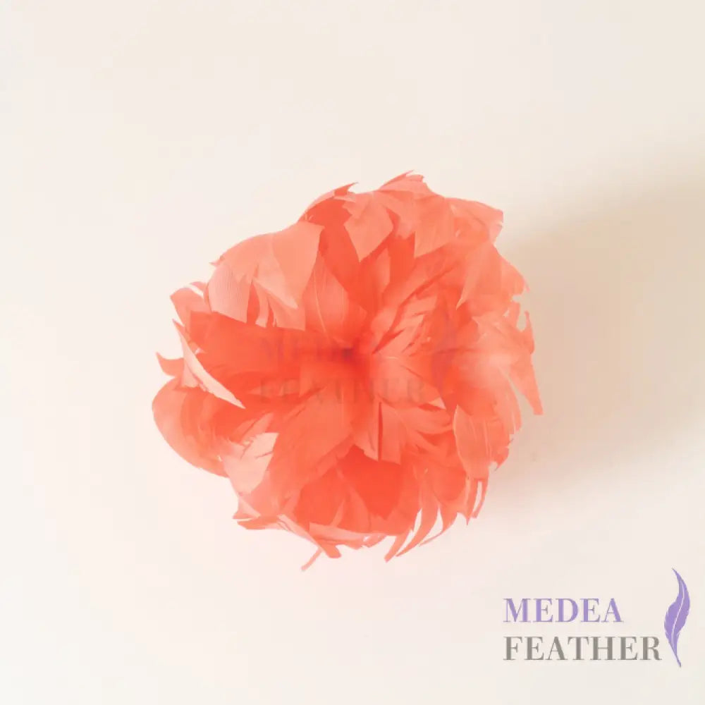 Curled Goose Feather Flower Bud Mount Custom - Please add text below